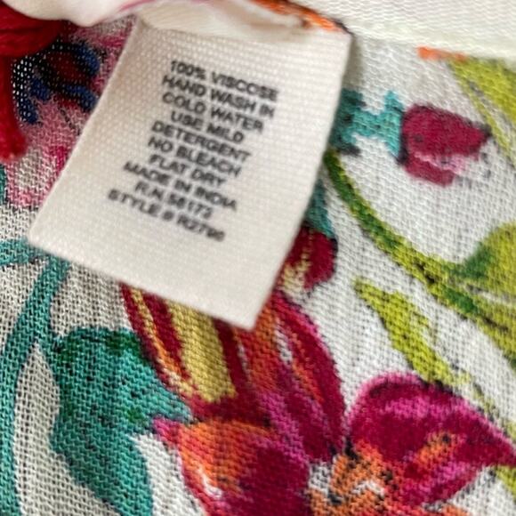 Anthropologie RAGA My Paradise Floral Tie Romper Women’s Sz M NWT - Picture 7 of 9